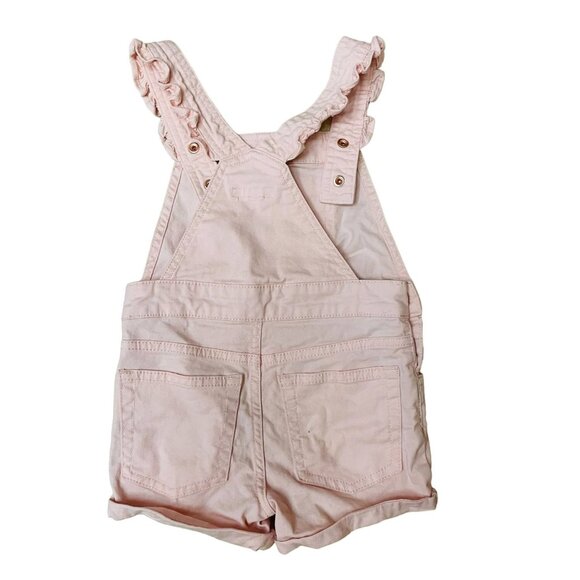 BCBG Girls Toddler Overall Romper Pink Eyelet Size 2T - Picture 2 of 7